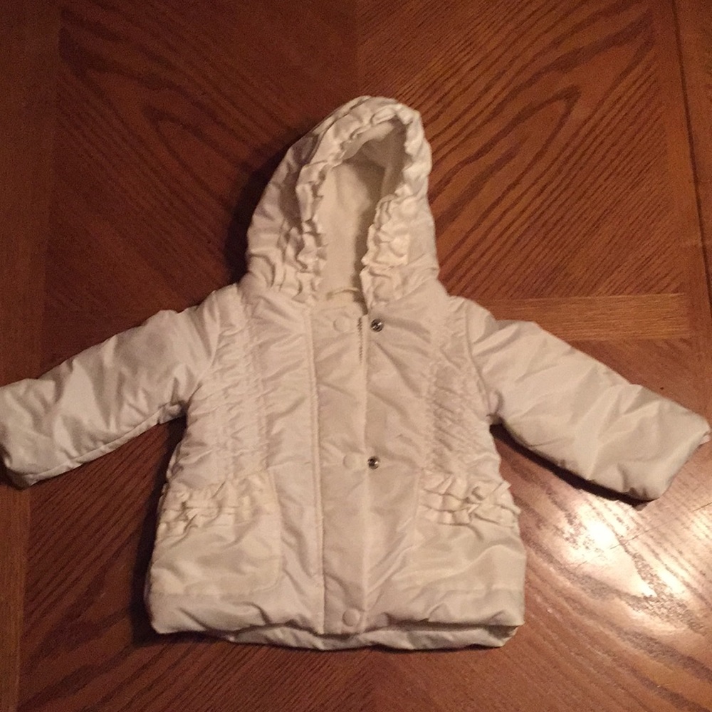 Girls White jacket 18 months.